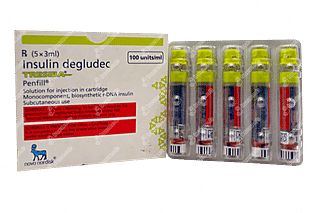 Tresiba Penfill 100iu 3ml Pack Of 5 Injections