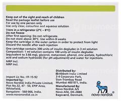 Tresiba Penfill 100Iu 3Ml Pack Of 5 Injections Tresiba Penfill 100Iu 3Ml Pack Of 5 Injections
