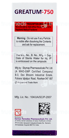 Greatum 750 Injection 1