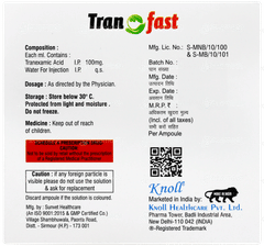 Tranofast Injection 5ml