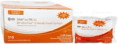 Bd Glide Insulin Syringe U 100 31g Pack Of 10 Bd Glide Insulin Syringe U 100 31g Pack Of 10