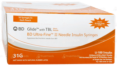 Bd Glide Insulin Syringe U 100 31g Pack Of 10