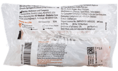 Bd Glide Insulin Syringe U 100 31g Pack Of 10