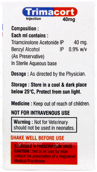 Trimacort 40mg Injection 1ml