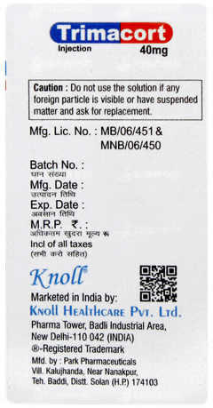 Trimacort 40mg Injection 1ml