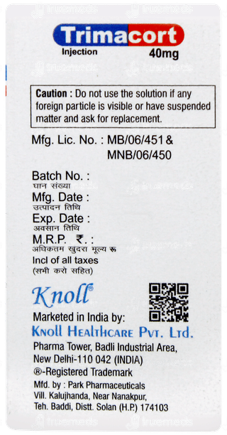 Trimacort 40mg Injection 1ml
