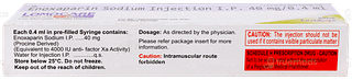 Lomocare 40mg Injection 0.4ml