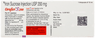 Orofer S 200 Injection 10ml