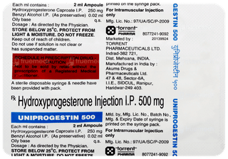 Uniprogestin 500 Injection 2ml