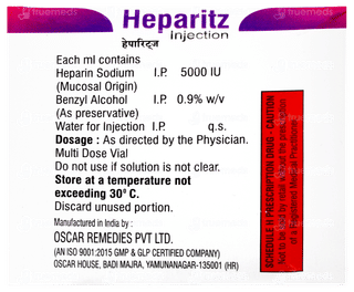 Heparitz 25000 Injection 5ml