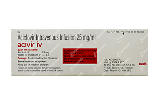 Acivir Iv 25 MG Injection 10 ML