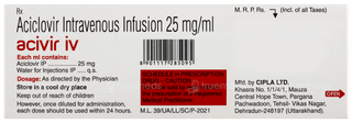 Acivir Iv Infusion 10Ml