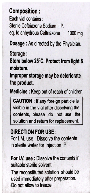 A Cef 1 GM Injection 1