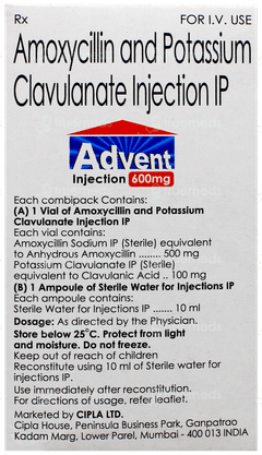 Advent 600Mg Injection 1 Advent 600Mg Injection 1
