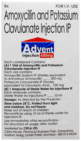 Advent 600Mg Injection 1
