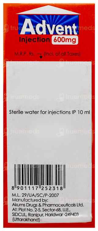 Advent 600Mg Injection 1