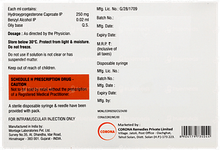 Cor 9 250mg Injection 1ml
