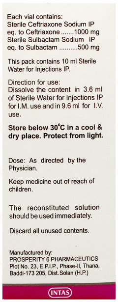 Cefzone S 1.5Gm Injection 1