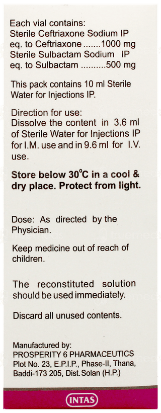 Cefzone S 1.5Gm Injection 1