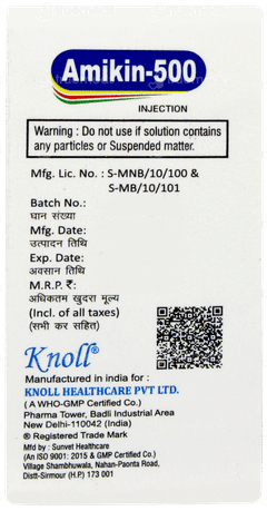 Amikin 500 Injection 2ml Amikin 500 Injection 2ml