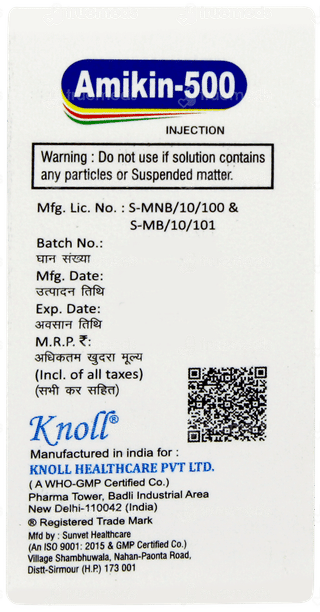 Amikin 500 Injection 2ml