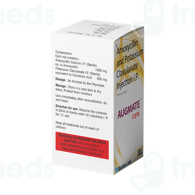 Augmate 1000/200 Mg Injection 1: Uses, Side Effects, Price & Substitutes