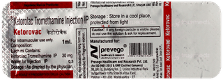Ketorovac Injection 1Ml