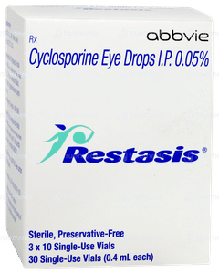 Restasis 0.4ml 3 Pack Of 10 Vials Eye Drops