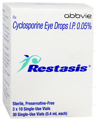 Restasis 0.4ml 3 Pack Of 10 Vials Eye Drops
