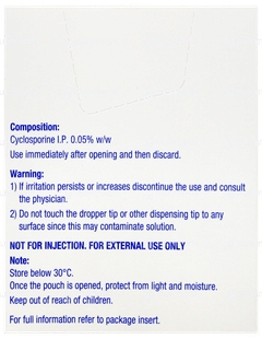 Restasis 0.4ml 3 Pack Of 10 Vials Eye Drops