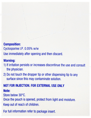 Restasis 0.4ml 3 Pack Of 10 Vials Eye Drops