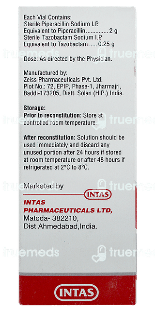 Pipzar 2000/250 MG Injection 1