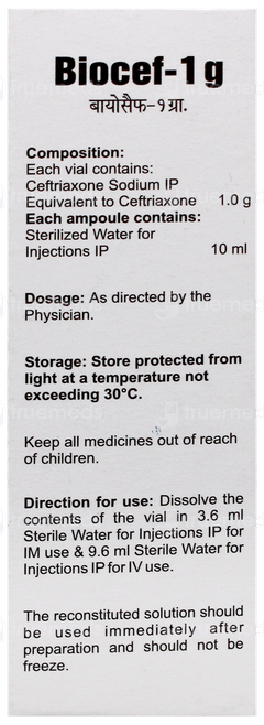 Biocef 1Gm Injection 1