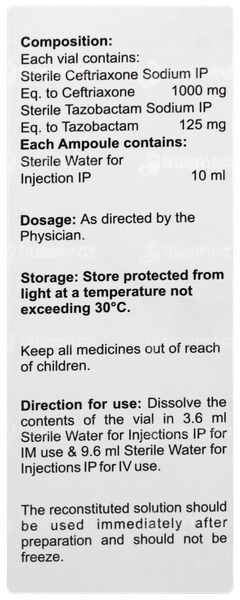 Tazorax 1.125 Injection 1