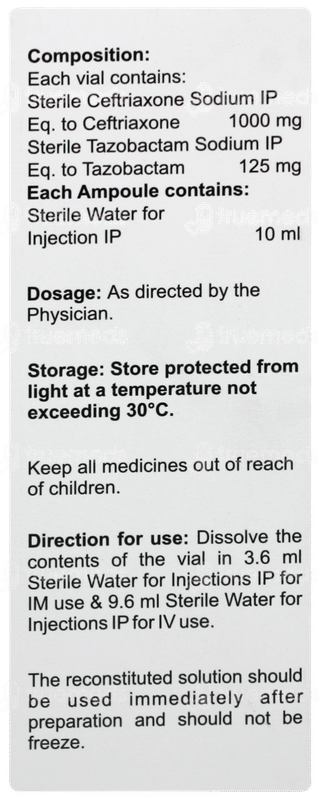 Tazorax 1.125 Injection 1