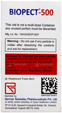 Biopect 500 Injection 1 Biopect 500 Injection 1