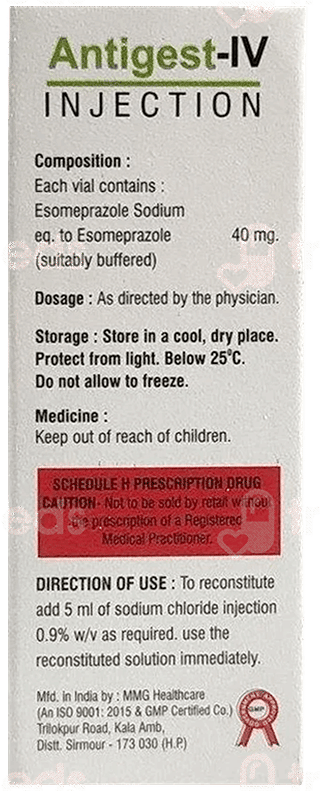 Antigest Iv 40 Mg Injection 1