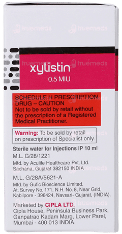 Xylistin 0.5miu Injection 10ml