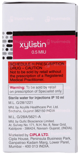 Xylistin 0.5miu Injection 10ml