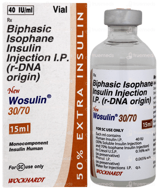 Wosulin New 30/70 40iu Injection 15ml