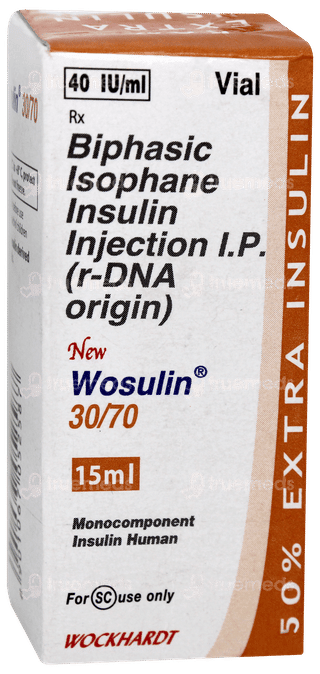 Wosulin New 30/70 40iu Injection 15ml