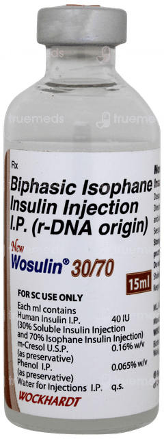 Wosulin New 30/70 40iu Injection 15ml