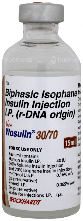 Wosulin New 30/70 40iu Injection 15ml