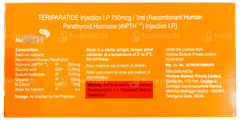 Nu Pth 750Mcg Injection 3Ml