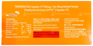Nu Pth 750Mcg Injection 3Ml