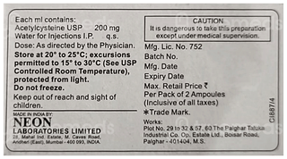 Mucyst 2Ml Pack Of 2 Injections