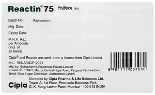 Reactin 75 Injection 1ml