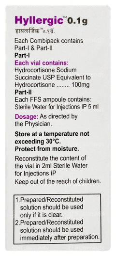 Hyllergic 0.1g Injection 1