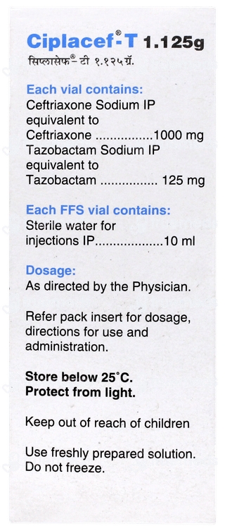 Ciplacef T 1.125g Injection 1