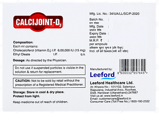 Calcijoint D3 Injection 1ml